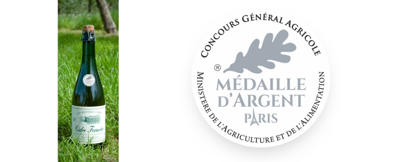 médaille argent cidre fermier bio concours general agricole paris 2024